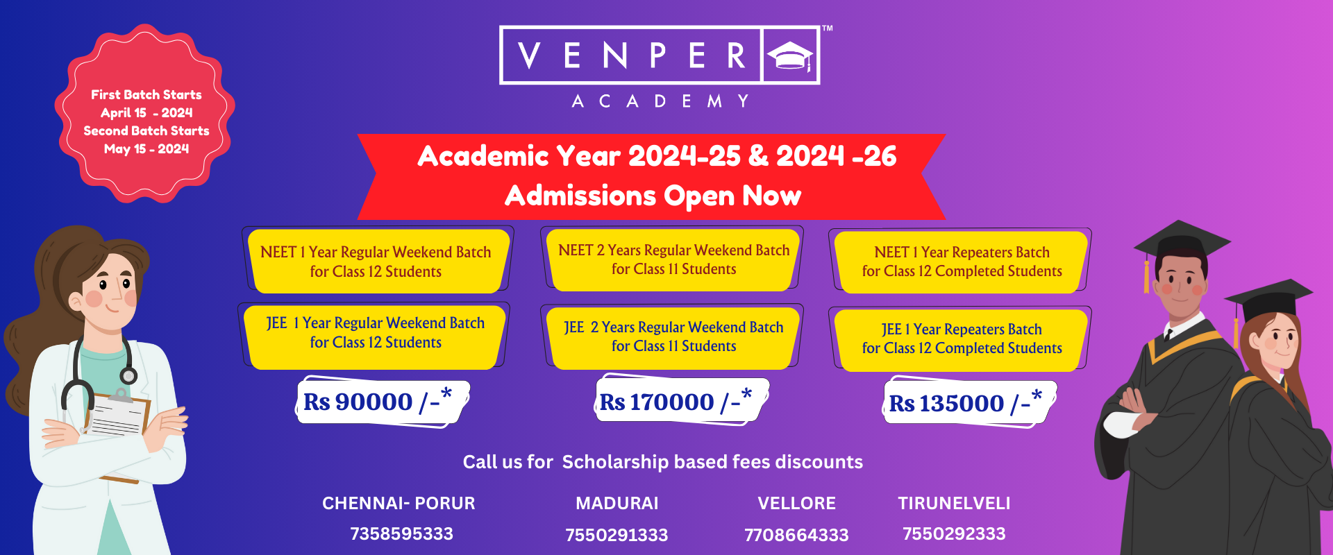 Admissions Open NEET